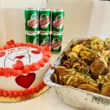 Cena san Valentín - cerveza-cake