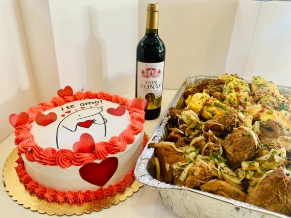Cena san Valentín - vino