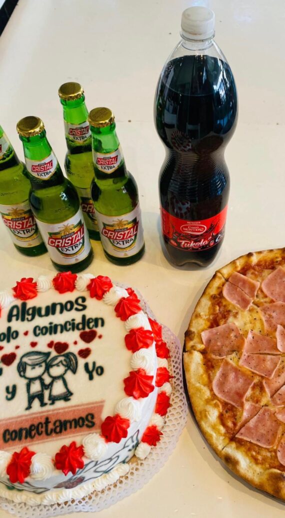 Cake - Pizza -Refresco- Cervezas