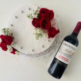 Cake Flores naturales-vino