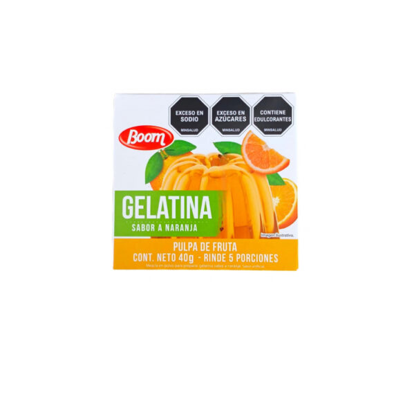 Gelatina Boom Sabor Naranja 40g -Y