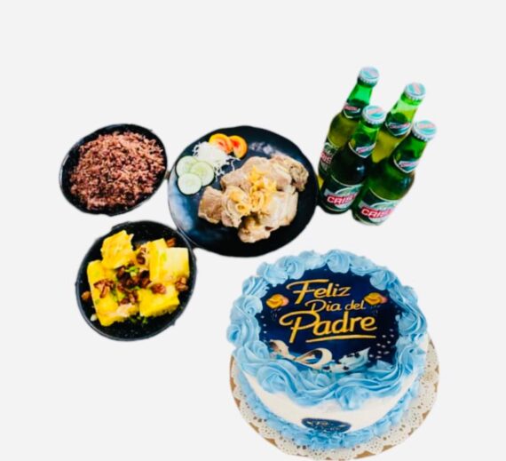 Cena papá 4pax-cake -4 cervezas