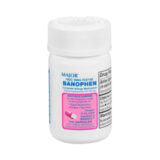 Banophen. Difenhidramina HCl 25 mg Major (100 cápsulas)