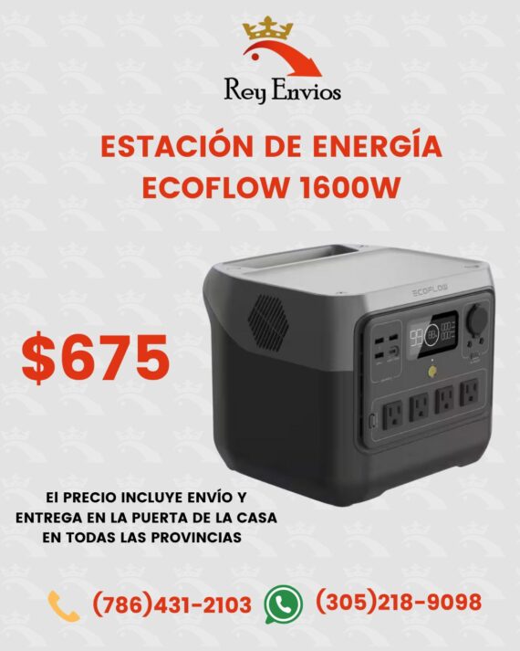 ESTACIÓN DE ENERGÍA ECOFLOW 1600W - Imagen 2