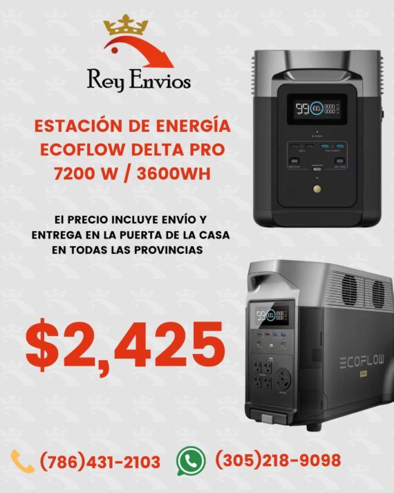 ESTACIÓN DE ENERGÍA ECOFLOW DELTA PRO 7200W/ 3600WH - Imagen 3